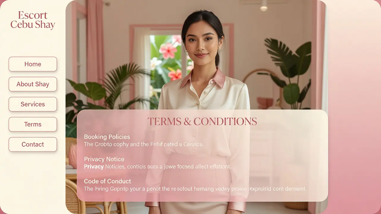 Terms for using Escort Cebu Shay